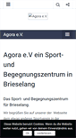 Mobile Screenshot of agora-ev.org